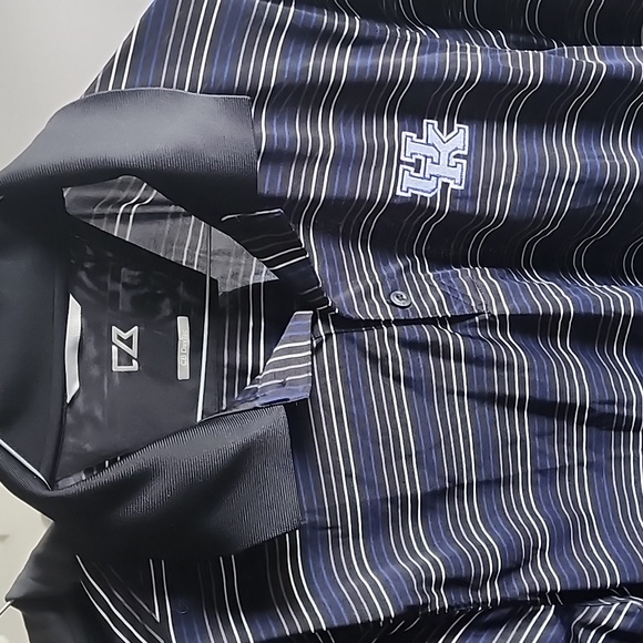 Mens strip UK golf shirt - Picture 2 of 3